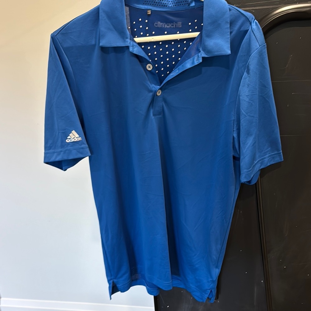 Adidas Blue Performance Polo Shirt